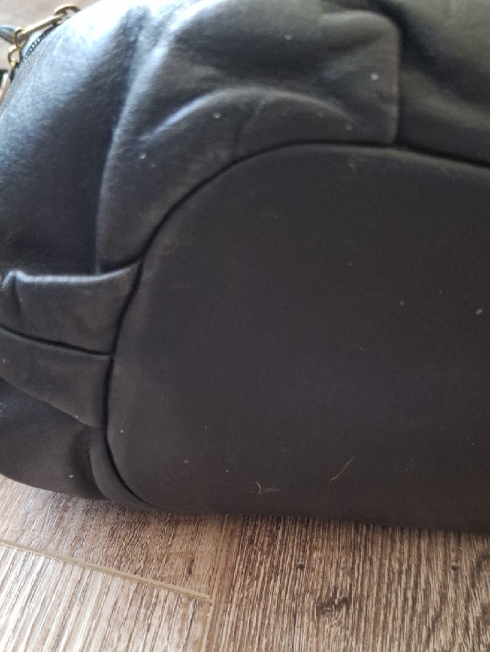 Stone Mountain Craftsman Guild Genuine Leather Black Crossbody Bag - Picture 9 of 10